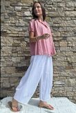 Asher Cap Sleeve Blouse Indian Pink